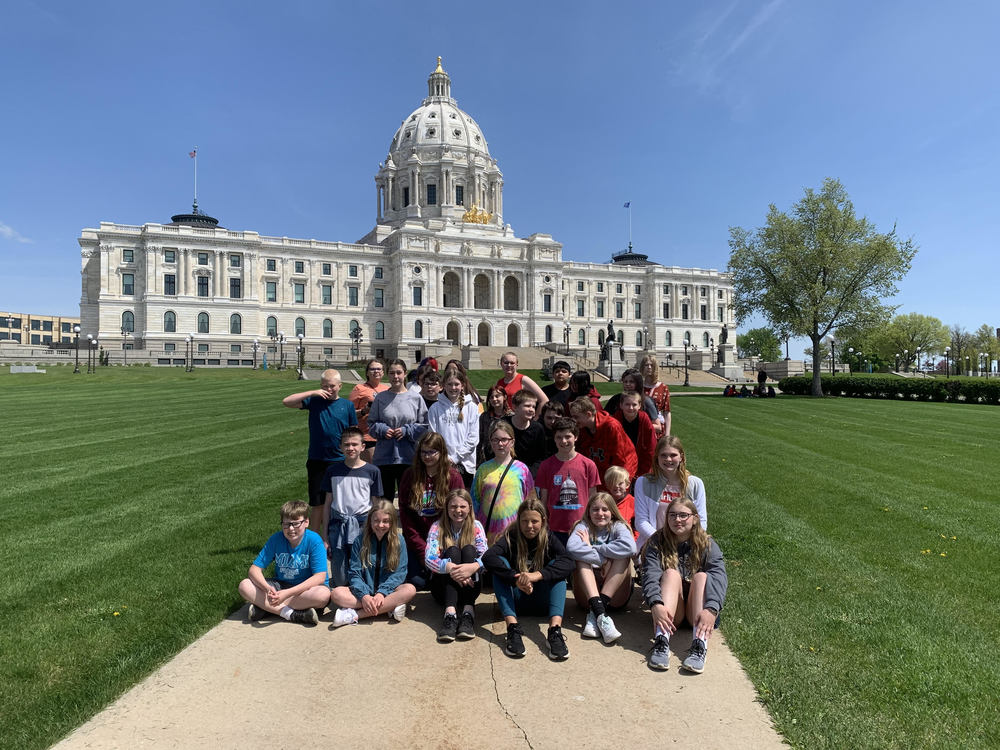 6th grade students took a field trip to the State Capitol and The Minnesota History Center on Tuesday May 24, 2022.