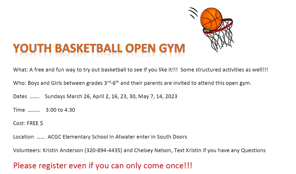 Youth Basketball Open Gym