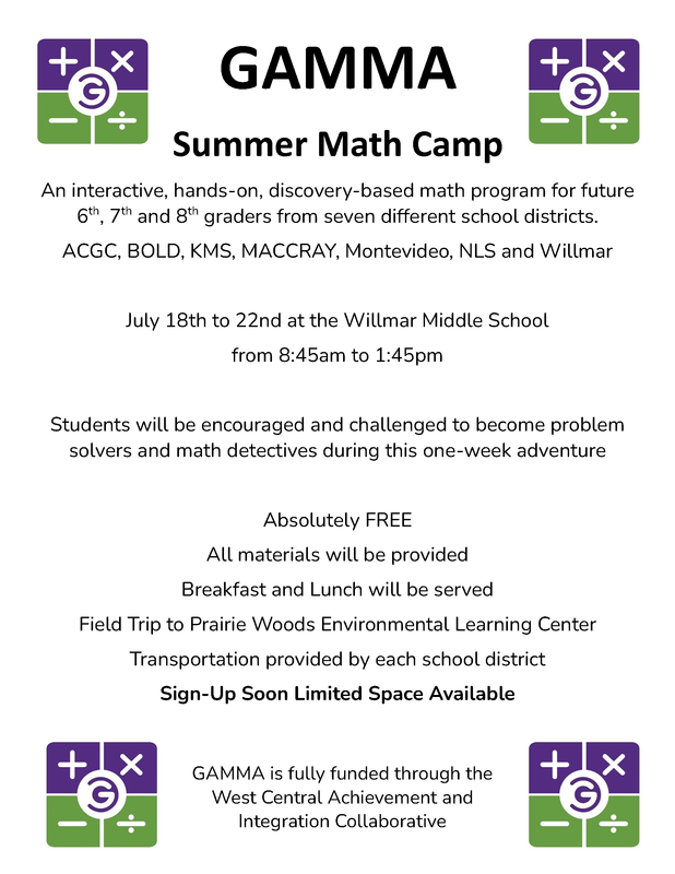 GAMMA Summer Math Camp